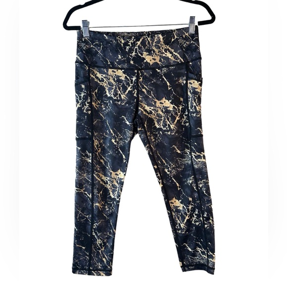 CVG GOLD MARBLE LEGGINGS size M - Picture 3 of 6